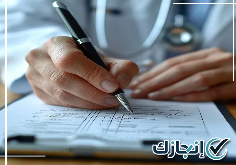 اطلب خدمة التقارير الطبية من شركة انجازك على 0581428542 إعداد تقرير إجازة مرضية مع مراجعة البيانات المطلوبة