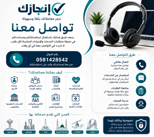 طرق التواصل مع إنجازك